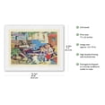 thumbnail image 2 of Cove at Rockport Massachusetts - United Air Lines - Vintage Airline Travel Poster by Millard Sheets c.1951 - Japanese Unryu Rice Paper Art Print (Unframed) 17 x 22 in, 2 of 4