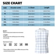 thumbnail image 6 of Bingfone Blue Checkboard Pattern Men's Tank Tops Workout Sleeveless Tee Shirts Running Beach Tanks for Men-Large, 6 of 8