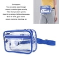 thumbnail image 4 of Waterproof PVC Clear Sling Bag, Transparent Large Capacity Adjustable Strap Chest Waist Pack For Sports Travel, 4 of 8