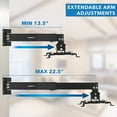 thumbnail image 5 of Mount-It! Universal Wall or Ceiling Projector Mount, 44 lb. Load Capacity, Black (MI-604), 5 of 9