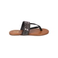 thumbnail image 2 of New Women Bumper Addy-01 Fabric T-Strap Beaded Boho Slip On Sandal Size, 2 of 5