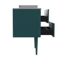 thumbnail image 6 of 30" Aquamarine Striped - Antique Bronze Handles Style Fusion - Bathroom Storage Setup - Ample Space for Toiletries, 6 of 7