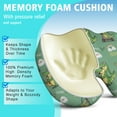 thumbnail image 5 of Premium Dinosaur Pattern Memory Foam Seat Cushion Ergonomic Chair Pad for Office Chair, Car, Airplane & Bleachers Sciatica, Tailbone Hip & Back Pain Relief - Chair Cushion for Long Office Workers., 5 of 5