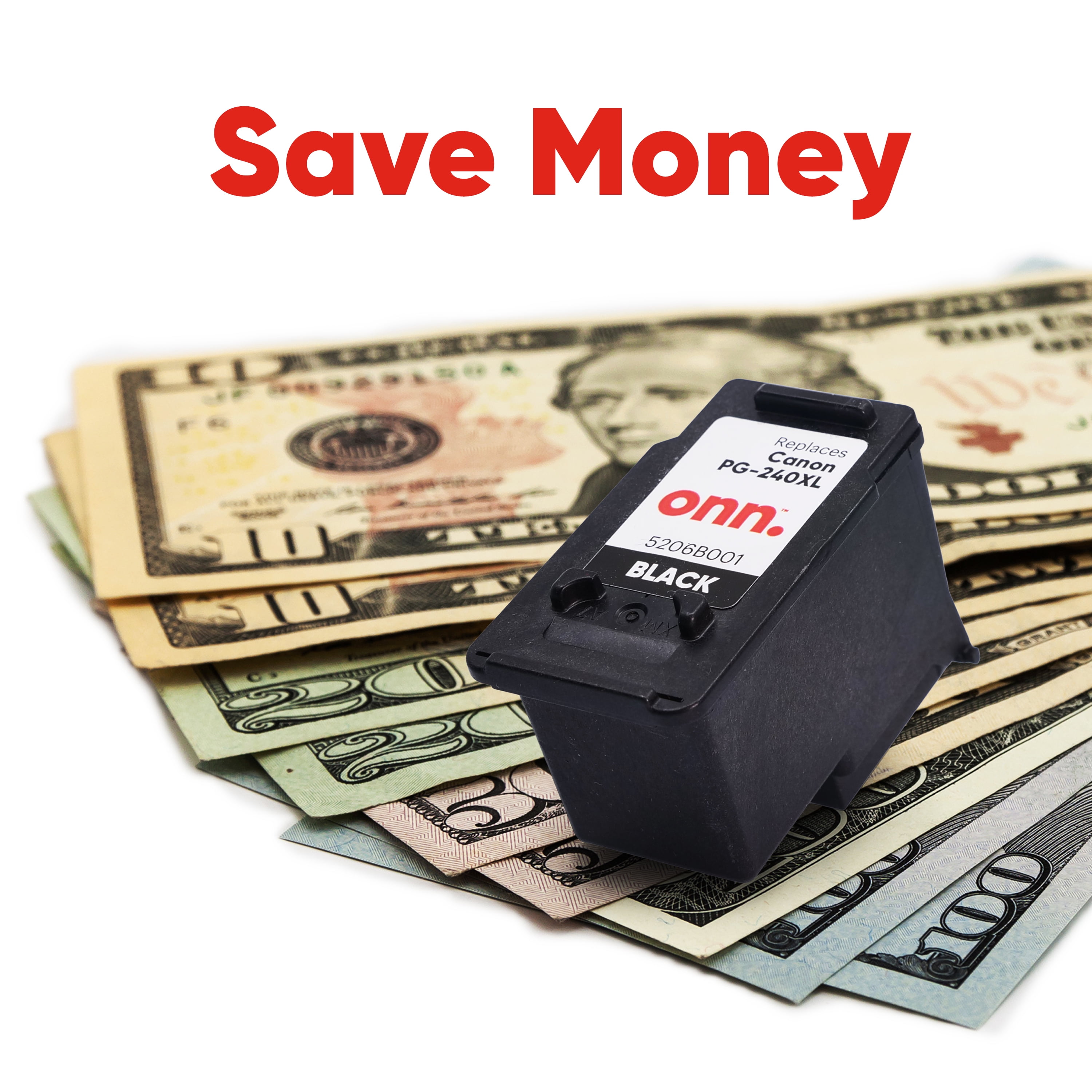 (2 pack) onn Ink Cartridge, Canon 240XL Black