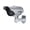 Silver, variant on Yajisi Solar Powered Dummy Security Camera Outdoor Surveillance CCTV Decoy Fake Camera with Red Flashing LED Indicator Light, Pivot System Adjustable, Black (9.84 inches / 25 cm)