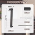 thumbnail image 2 of Uxcell 6" Solid Aluminum Floating House Numbers for Outside Address(Number 1, Black), 2 of 7