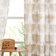 thumbnail image 3 of sasyxdc Semi Sheer Curtains 63 inch Length  Linen Pattern Window Curtain Panels  Privacy Protect Flame Print Drapes Light Glare Filtering for Bedroom Living Room Foyer  50 x 63 in  2 Piec, 3 of 6