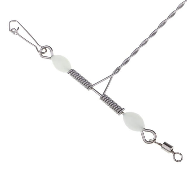 20 Piezas en apariencia De T Giratorias Broches, de material acero Inoxidable De 3 Vías De Balanceo Giratorio Línea Pesca Swivels Con Granos shamjiam TABLA DE T SWIVELS SNAPS