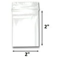 thumbnail image 3 of ZIP LOCK BAGS RECLOSABLE 2 MIL POLYBAG CLEAR 100 PLASTIC ZIP SEAL BAGS, 3 of 3