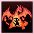 thumbnail image 3 of Hilo bordado punto de cruz completo 11CT algodón Pocket Monster Charizard impreso, 3 of 9