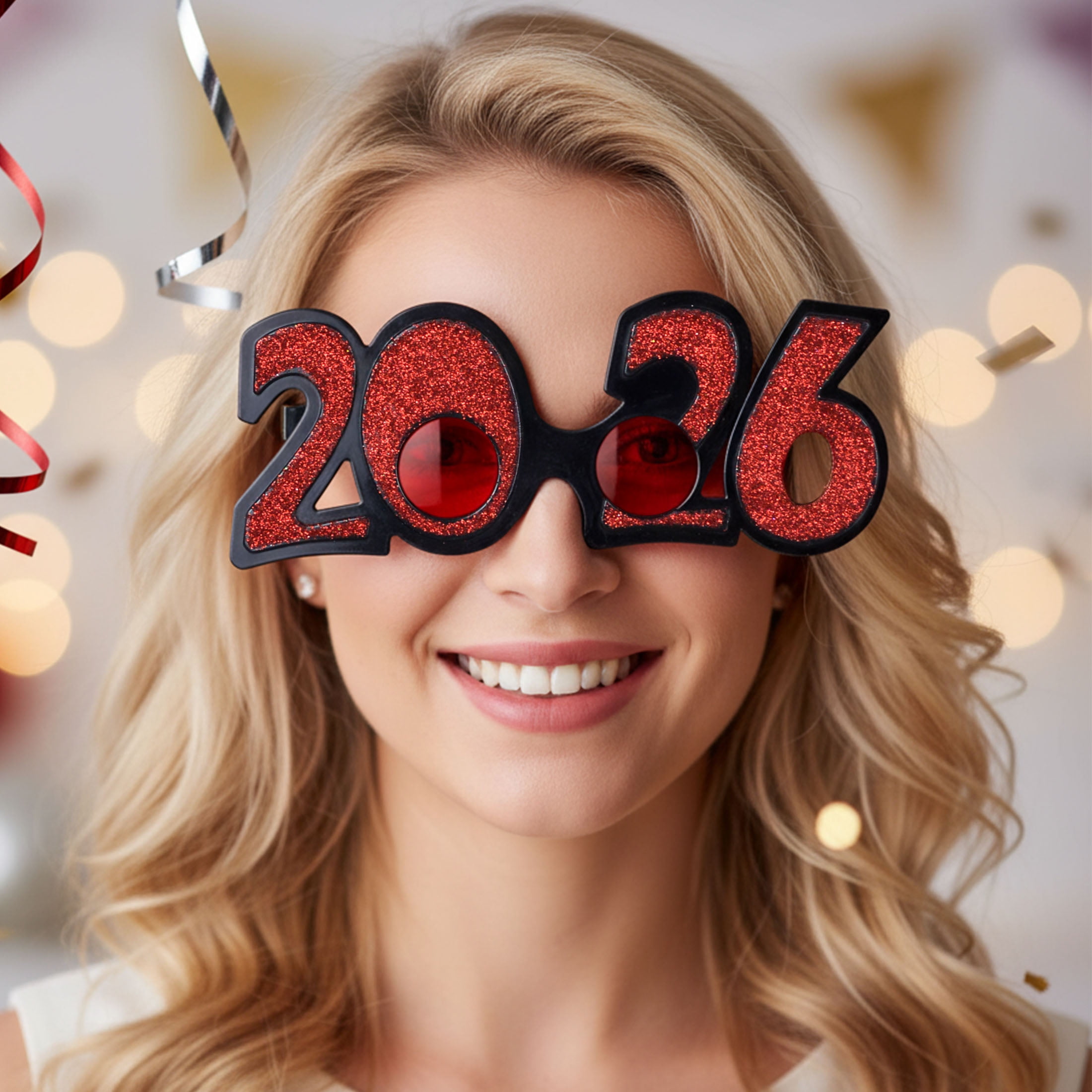 Verres en plastique rouges pour le Nouvel An, 1 pièce, décorations festives, une façon élégante de célébrer, adulte