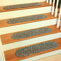 Rhody Rug SO85 Sophia Graphite Gray 65% Polypropylene 35% Nylon Multi 8" x 28" Stair Tread Set-of-4