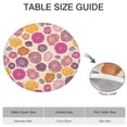 thumbnail image 6 of Pioneer Flower Floral Print Pattern Round Fitted Tablecloth with Elastic Edge,Dining Table Cover Waterproof,Outdoor Round Tablecloth for Camping,Dining,Indoor and Outdoor, 6 of 7