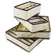 thumbnail image 3 of Caja de almacenamiento para sujetadores, ropa interior, calcetines, bufandas, armario, cajón, organizador plegable (blanco cremoso), 4 unidades, 3 of 5