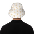 thumbnail image 5 of Honeii Wheat for Unisex Bucket Hat Waterproof Rain Hat Reversible Shiny Rave Bucket Hat for Concert Festival Boonie Cap, 5 of 6