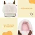 thumbnail image 3 of Cow Slippers for Girls Boys, Plush Soft Non-Slip Cute Cartoon Fuzzy Kids Cow House Slipper Toddler Cows Animal Funny Winter Warm Home Shoes Indoor Outdoor, 3 of 7
