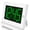 White Case-green Led Digit, variant on Large Digital Alarm Clock 3" Led Display Operated Dimmable Auto Night Mode Easy To Read For Seniors Visually Impaired Cordless Wall Or Table Bedroom Living Room