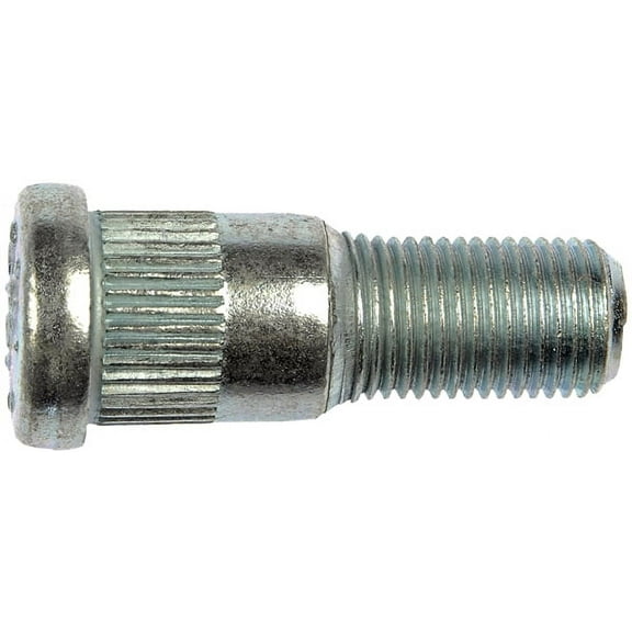 1/2-20 Serrated Wheel Stud - .650 In. Knurl, 1-5/8 In. Length