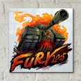 thumbnail image 4 of Epic Art 'Skull Tank' by Flyland Designs, Acrylic Glass Wall Art, 12"x12", 4 of 8