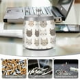 thumbnail image 6 of Yayeee Ashtray with Lid for Cigarette Smokeless Stainless Steel Home Ash Holder, Light Gray Cat Pattern, 6 of 7