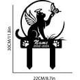 thumbnail image 4 of Custom Cat Memorial Stake, Cat Grave Marker, Garden Decor, Cat with Butterfly Stake, Cat Loss Gift, Cat Memorial Gift, Sympathy, 4 of 6