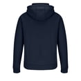 thumbnail image 4 of Men’s Pullover Hooded Sweatshirt with Half Zip Front Kangaroo Pocket and Adjustable Drawstring Hood Casual Fit Navy M, 4 of 5