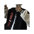thumbnail image 4 of Qiylii Womens Y2K Baseball Jacket Bomber Coats Long Sleeve Hip Hop Streetwear, 4 of 5