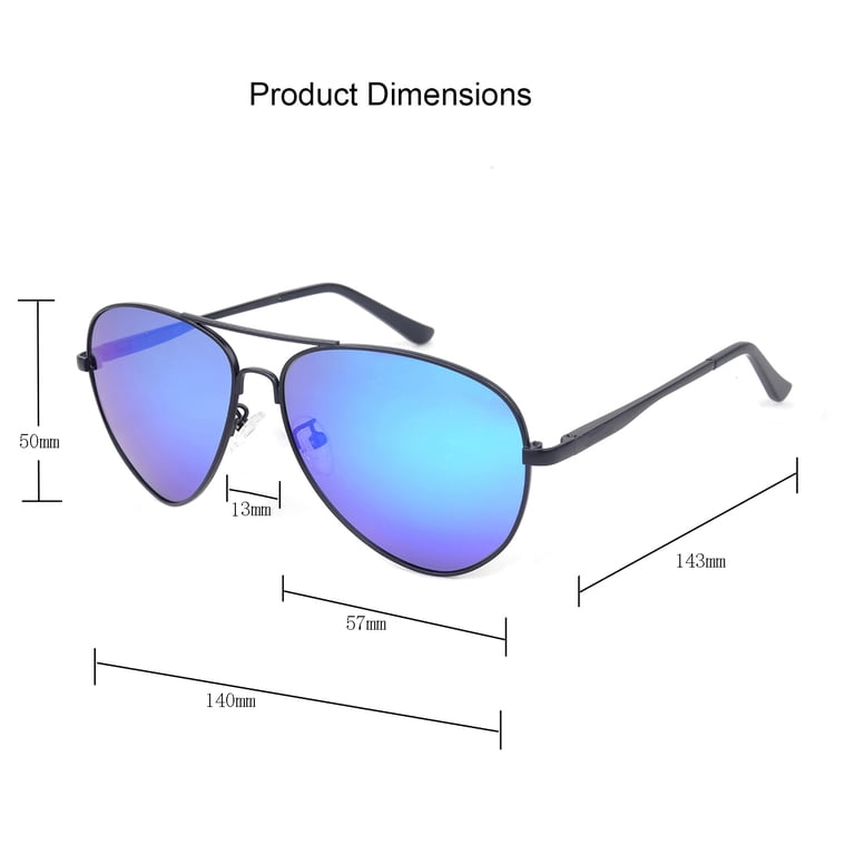 JUST GO Metal Frame Vintage Aviator Style Sunglasses with  display picture 3