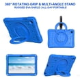thumbnail image 5 of ELEHOLD Case for Samsung Galaxy Tab A11+/A9 plus, Shockproof Case with 360° Rotating Ring Stand and Shoulder Strap, EVA Soft Edges, 3-in-1 Stylus Pen Included,Blue, 5 of 9