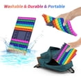 thumbnail image 3 of Big Jumbo Pop Its It Fidget Gigante Mega Push Bubble Popit Poppet Popper Figet Grande Enorme Rainbow Poppit Pop-It Popet Juego Tablero de ajedrez Sensory Figette para niños Adultos Adepaton WMCH-356, 3 of 7