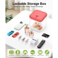 thumbnail image 2 of Caja de almacenamiento con cerradura YSky Combination Lock roja 13 x 13 x 12 cm, 2 of 8