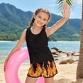 thumbnail image 4 of POLERO Flame Print Tankini Swimsuits for Girls Sun Protection Bathing Suits Two Piece Boyshort Swimwear Sets Summer Breathable Wear, 4 of 8