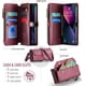 thumbnail image 2 of Funda tipo cartera cruzada para iPhone 13 con soporte RFID, ranuras para tarjetas de carga inalámbrica anticaídas, bolso de hombro de piel sintética con correa ajustable, 2 of 9