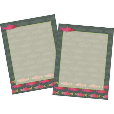 UPC: 0704068038868 | Barker Creek Sea & Sky Salmon Computer Paper 8 ½ x 11  100 Sheets/Set BC3886