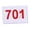 701 to 800, variant on AMLESO Running Bib Competitor Numbers Sports Bib Lightweight Waterproof Washable Numbered Bibs for Running Cycling Basketball Soccer 001 to 100