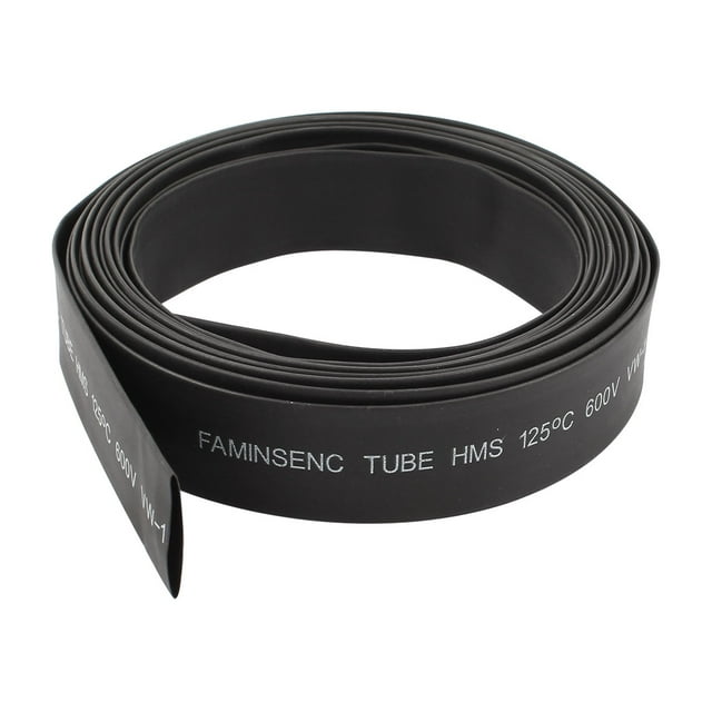 Tubos retráctiles de poliolefina de 5M, 16 pies, diámetro de 16 mm, relación 2:1, color negro