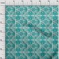thumbnail image 3 of oneOone Polyester Spandex Turquoise Blue Fabric Block Craft Projects Decor Fabric Printed By The Yard 56 Inch Wide, 3 of 5