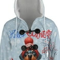 thumbnail image 4 of Hello Winter Doberman Pinscher Smiling in Red Scarf Hat Welcome Christmas All Over Print 3D Hooded Duffle Toggle Coat Doberman Dog Lover Gifts - 00017, 4 of 6