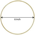 thumbnail image 3 of Gold Metal Rings for Crafts, Macrame Hoops for DIY Wall Hanging Dream Catcher Metal Floral Hoop for Weddings (12 Pieces, 6 Inch), 3 of 5
