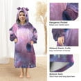 thumbnail image 4 of BZSMCE Wearable Blanket Hoodie Fashion Dreamy Pink Axolotl Home Wear, 4 of 7