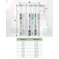 thumbnail image 6 of No Hook Shower Curtain with Snap in Liner, Indian Arrows Navy Grey Background Hotel Shower Curtains for Bathroom, Washable Shower Curtain Liner Set with Mesh Top Window, 60"x72", 6 of 6