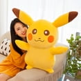 thumbnail image 4 of Juguetes de peluche de Pikachu de 60cm, peluches de Pokémon de gran tamaño, muñecos de animales de peluche, almohadas bonitas de Pikachu, muñecos, regalos de cumpleaños para niños, 4 of 5