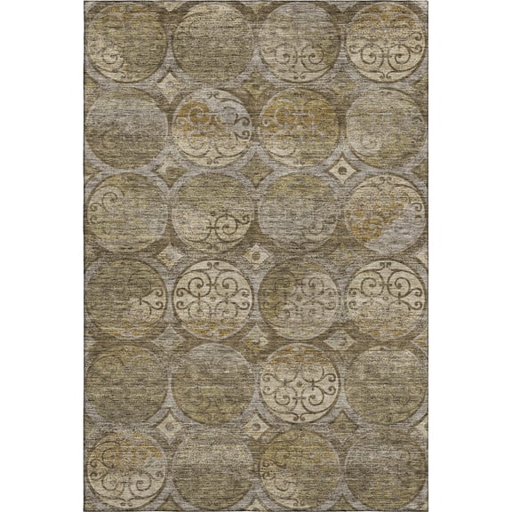 Dalyn Rugs Premium Machine Washable Mayfield AMF738 Brown 2'6" x 3'10" Rug