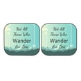 thumbnail image 7 of Balery Not All Those Who Wander Are Lost1 Sun Shield 2 Pack For Car Front Windows Foldable Sun Visor Protector Blocks Max Uv Rays And Keeps Your Vehicle Cool For Most Sedans Suv Truck, 7 of 7