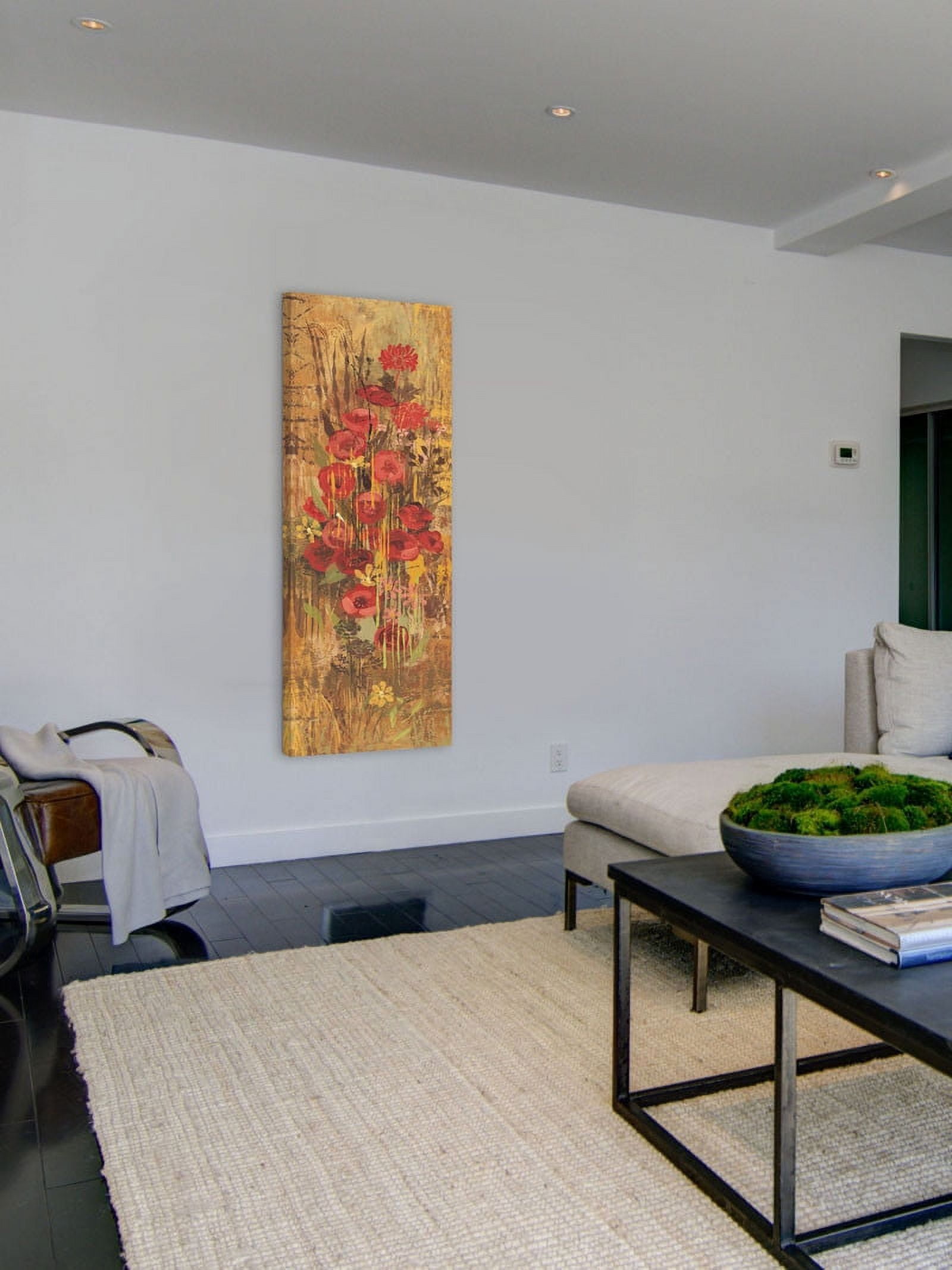 Marmont Hill "Floral Frenzy Red IV" Painting Print on Canvas