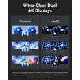 thumbnail image 4 of Estación de acoplamiento MOKin 13 en 1 USB C 160 W Dual HDMI, 4 of 8