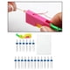 thumbnail image 1 of gemelos aterial acero, dobles con caja de plástico para de coser , 3 tamaños mezclados 2,0mm, 3,0mm, 4,0mm (cada 6 piezas) Hilo para ciegos perfecl Agujas de coser dobles, 1 of 8