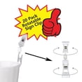 thumbnail image 1 of (Price/20 PACK)Muka 20 Pack Plastic Rotatable Sign Clip Double Head Pop Clip Rotatable Price Stand for Racks Shelves 0.79" x3.6", 1 of 6