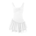 thumbnail image 6 of Pimfylm Women's Regular-Fit Cotton Sateen Smocked Bodice Short Dress White, M, 6 of 7