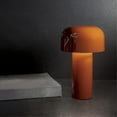thumbnail image 2 of Black Lámpara de mesa recargable con forma de seta creativa Led, 3w, 3 niveles de iluminación, luz nocturna de metal, 2 of 4
